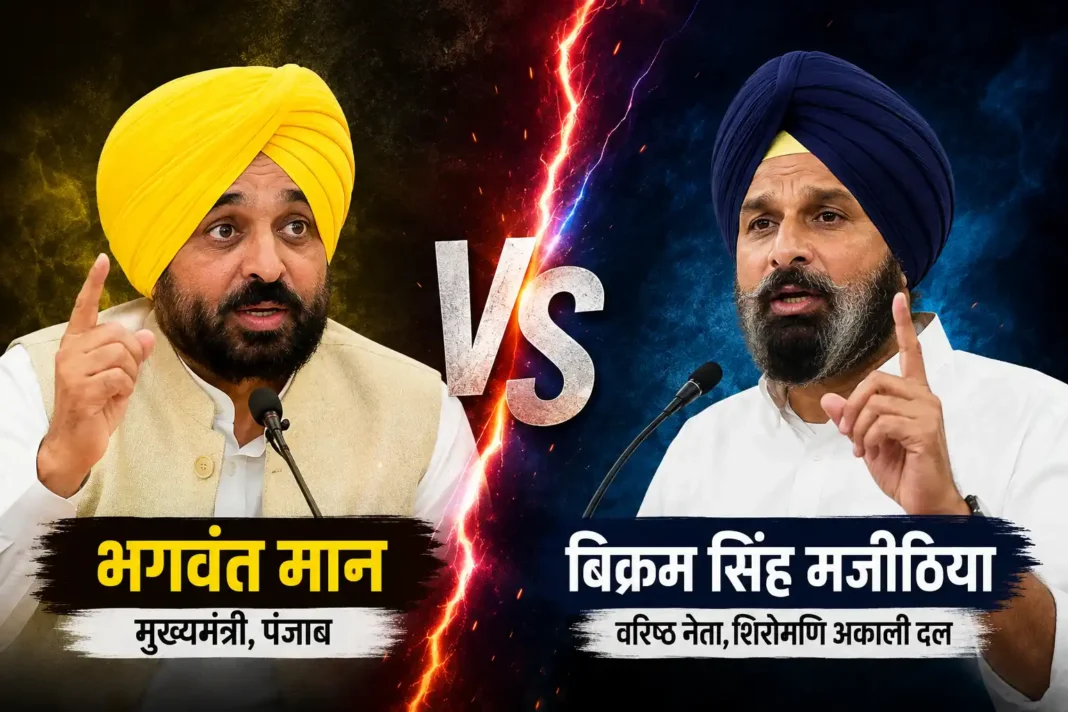 भगवंत मान पर बिक्रम मजीठिया का तीखा हमला, WhatsApp चैट्स का हवाला देकर मांगे गंभीर सवालों के जवाब भगवंत मान पर बिक्रम मजीठिया का तीखा हमला, WhatsApp चैट्स का हवाला देकर मांगे गंभीर सवालों के जवाब