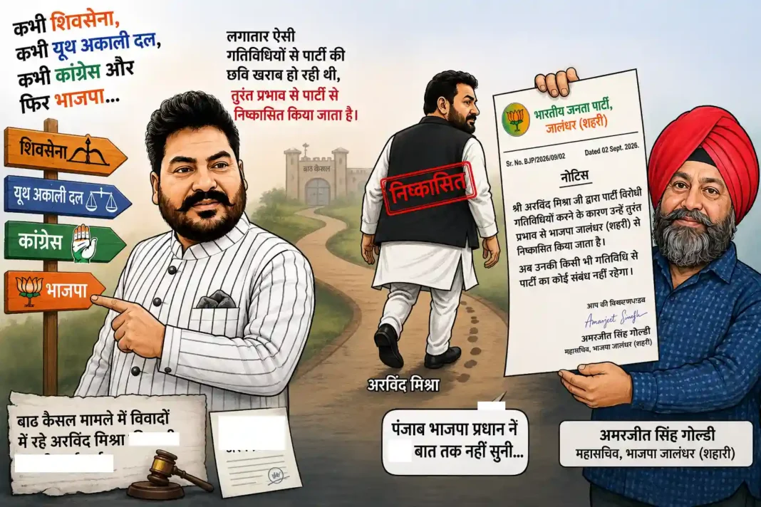 कभी शिवसेना, कभी यूथ अकाली दल, कांग्रेस और अब भाजपा से भी बाहर—अरविंद मिश्रा का सियासी सफर गोते खा रहा कभी शिवसेना, कभी यूथ अकाली दल, कांग्रेस और अब भाजपा से भी बाहर—अरविंद मिश्रा का सियासी सफर गोते खा रहा