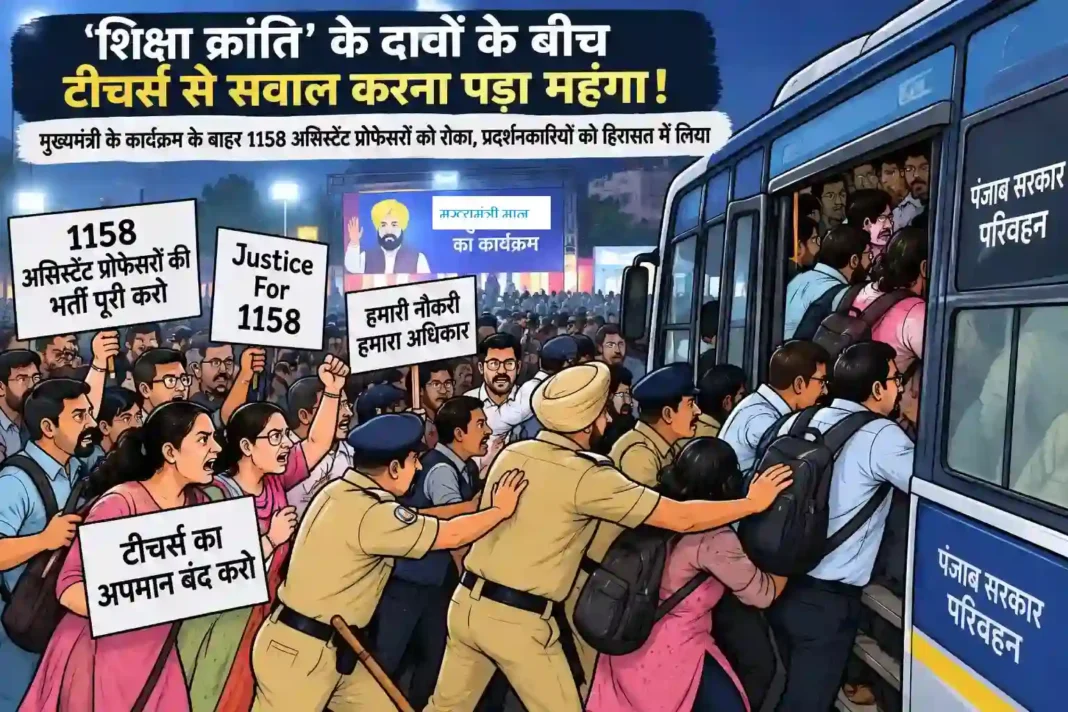टीचर्स डे पर शिक्षकों को ‘सौगात’, सीएम के कार्यक्रम के बाहर रोका, बसों में ठूंसा, हिरासत में लिया, देखें वीडियो टीचर्स डे पर शिक्षकों को ‘सौगात’, सीएम के कार्यक्रम के बाहर रोका, बसों में ठूंसा, हिरासत में लिया, देखें वीडियो